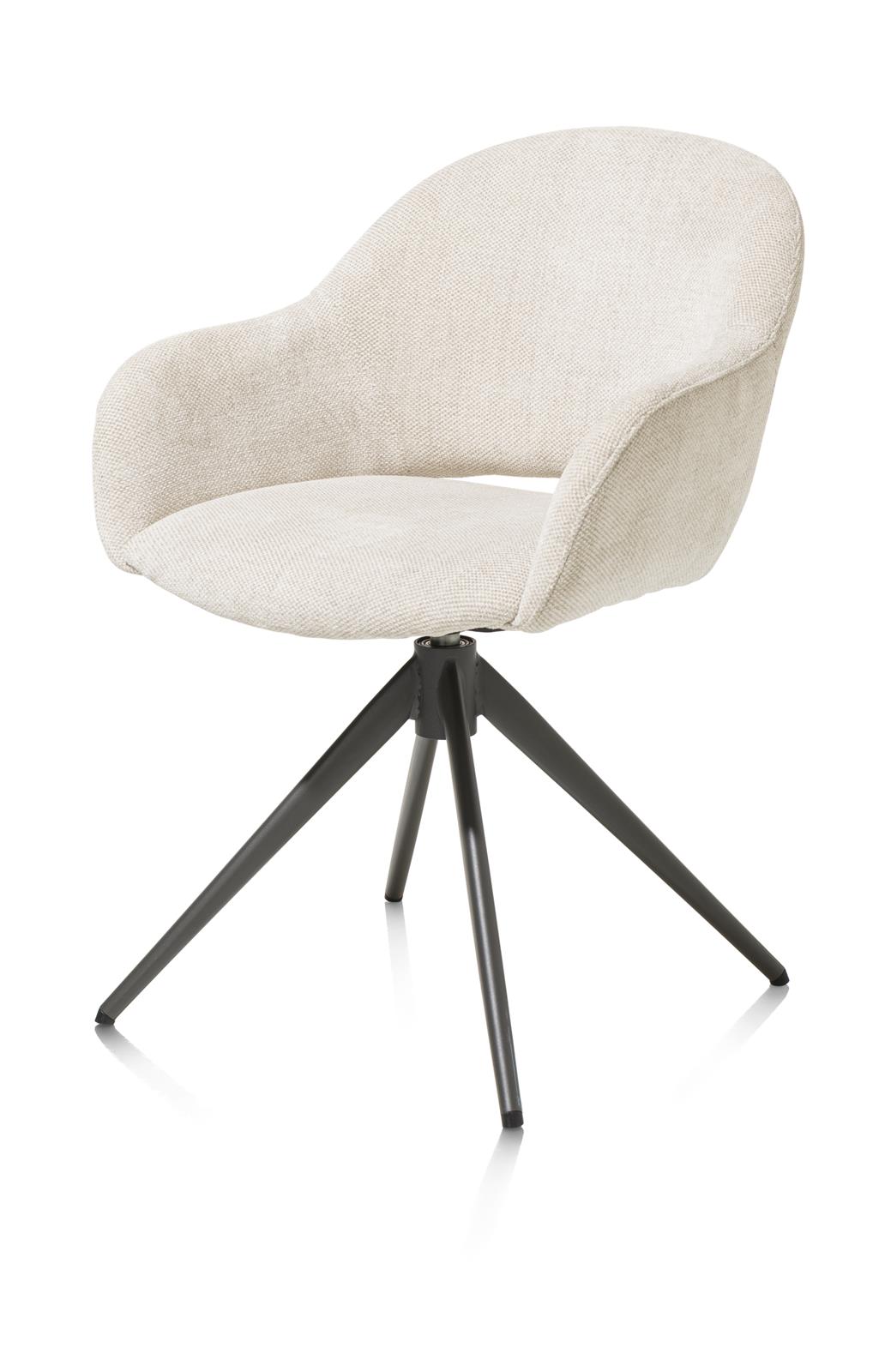XOOON Armstuhl  Finn 48654-CRE Stoff creme