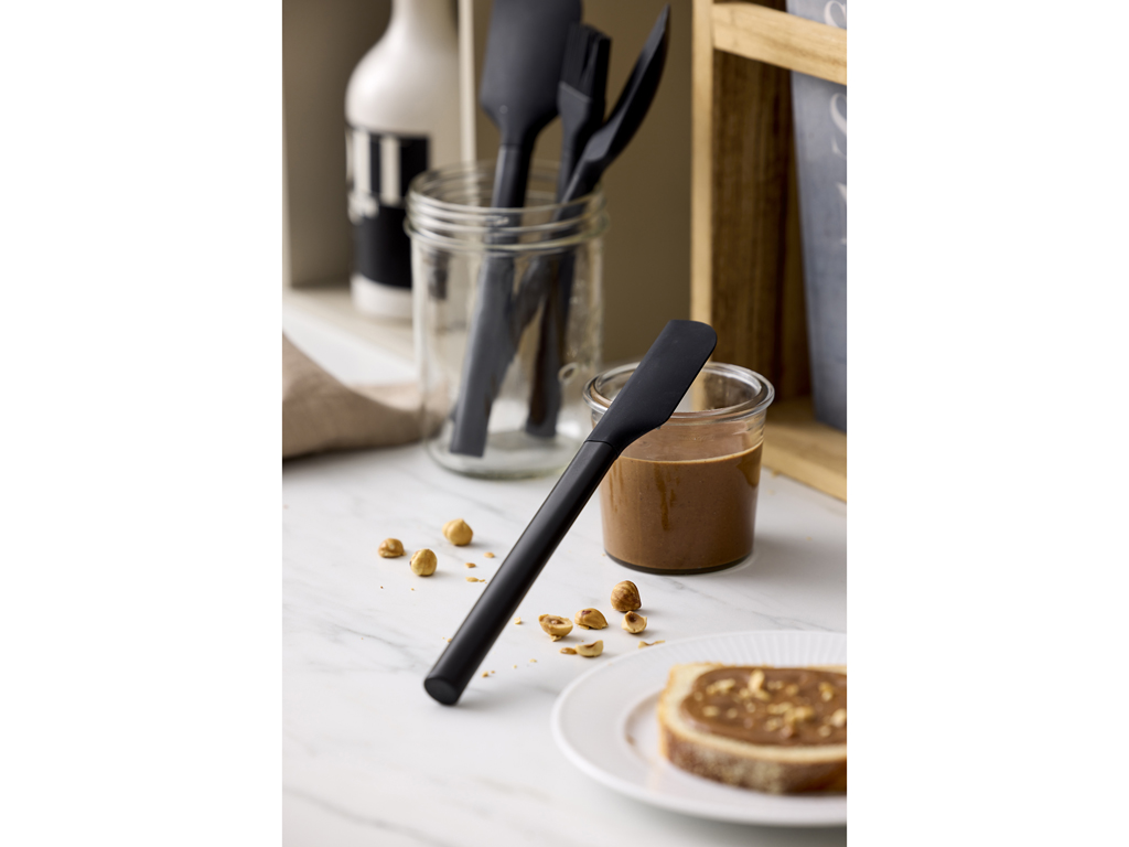 F&H Teigschaber schmal  EMMA ca. B3,3 H1,7 T25,2 cm in black