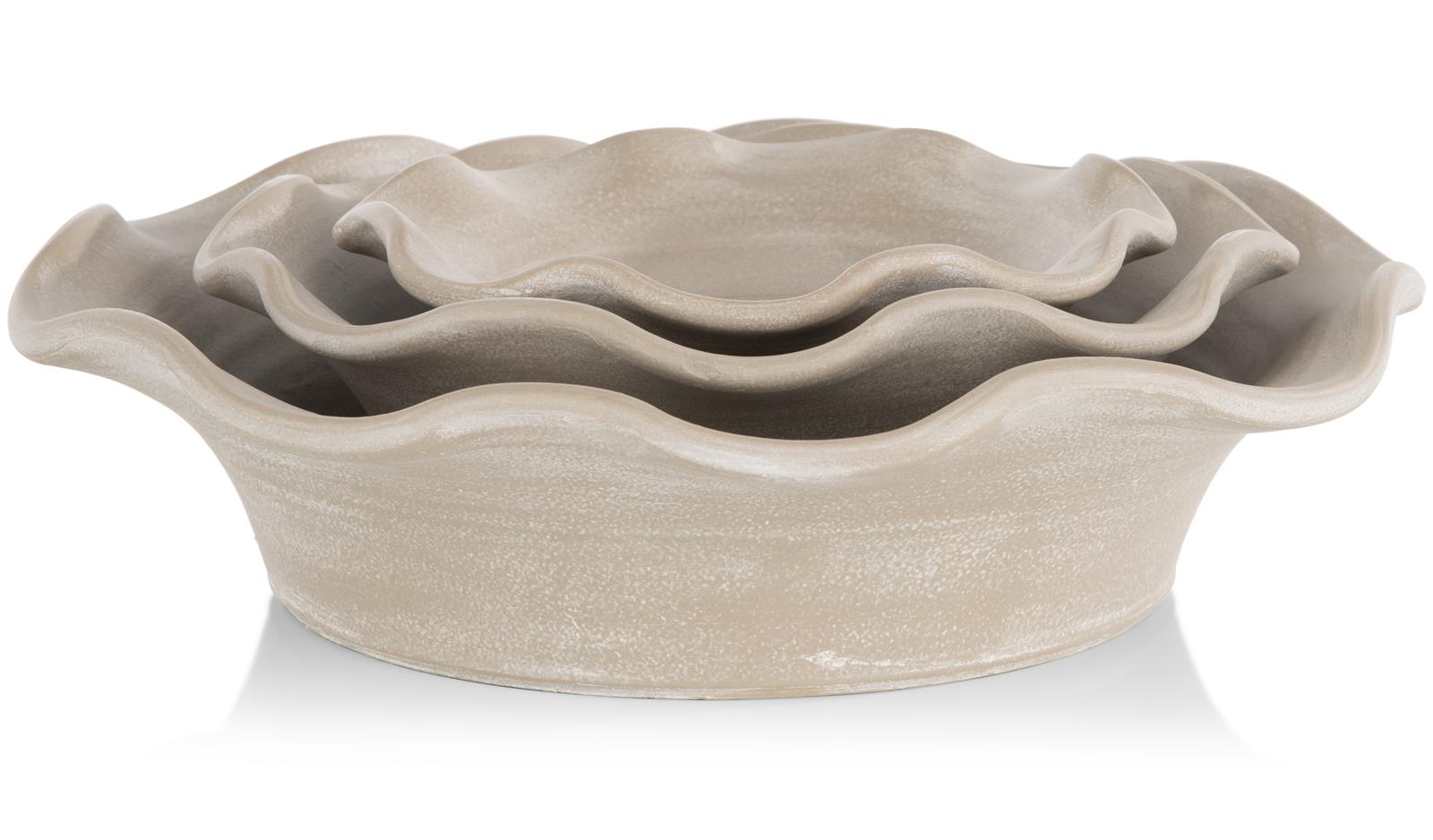 Coco Maison Schale Wave D35cm 50510BEI
