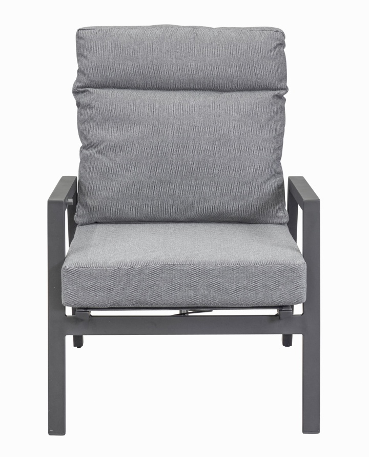 L.C. Wholesaler Sessel SONDRINO ca. B72 H98 T81 cm in Textilene silber