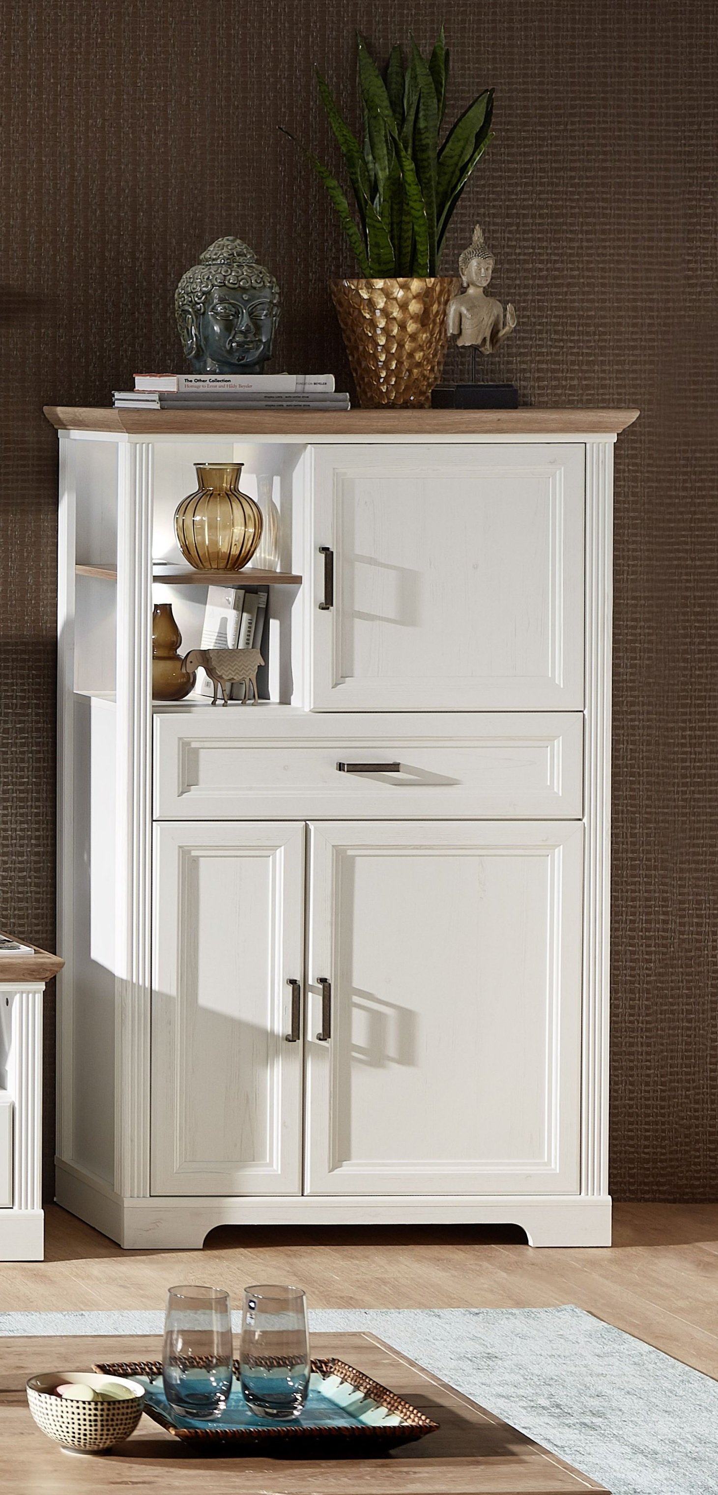 Innostyle Stauraumelement Jasmin in Pinie hell/Artisan Eiche, 150 x 93 cm