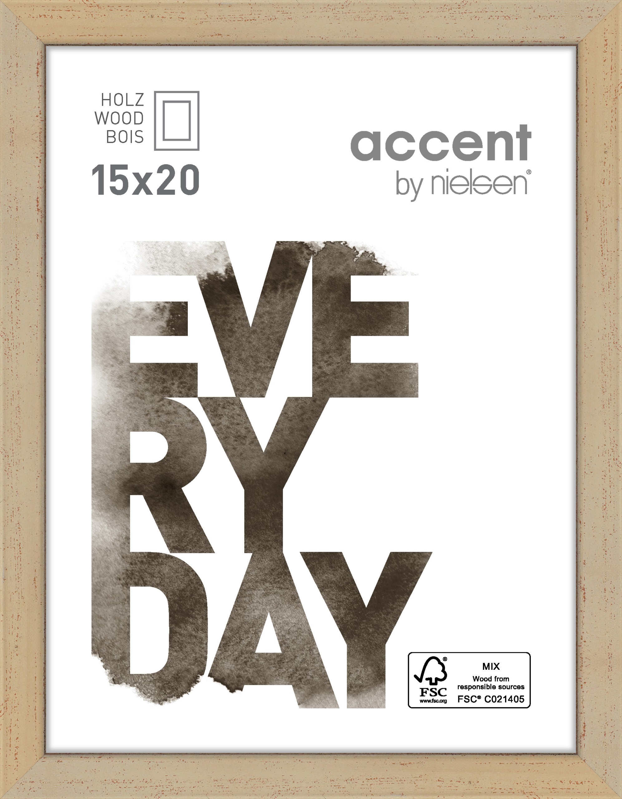 Accent by Nielsen Holz Bilderrahmen Zoom ca. 15x20cm in Farbe Gold