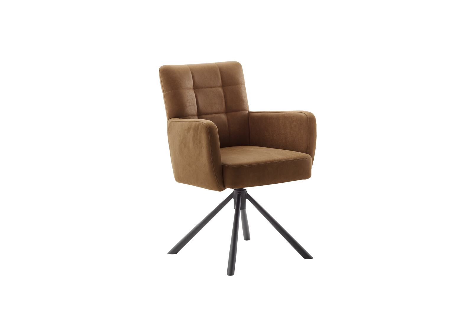 Stuhl  in Stoff Vintagelook anthrazit
