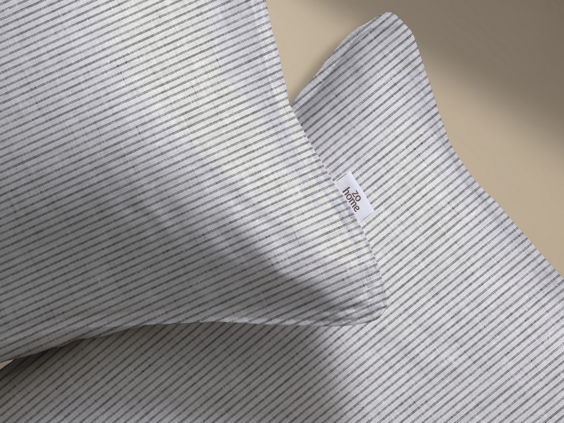 Heckettlane Bettwäsche ca. 155x220cm in Farbe Dove-Grey, Kissen, Dekoration für Zuhause, Leinen, Kopfkissen