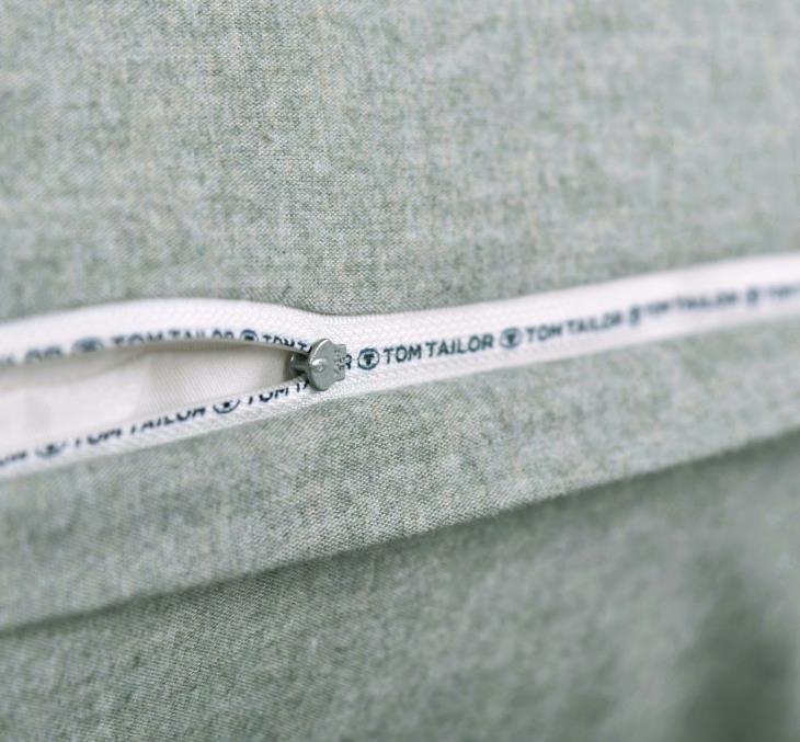 Tom Tailor Bettwäsche Melange Tom Tailor  ca. 155x220cm in ca.80x80/155x220cm soft grey
