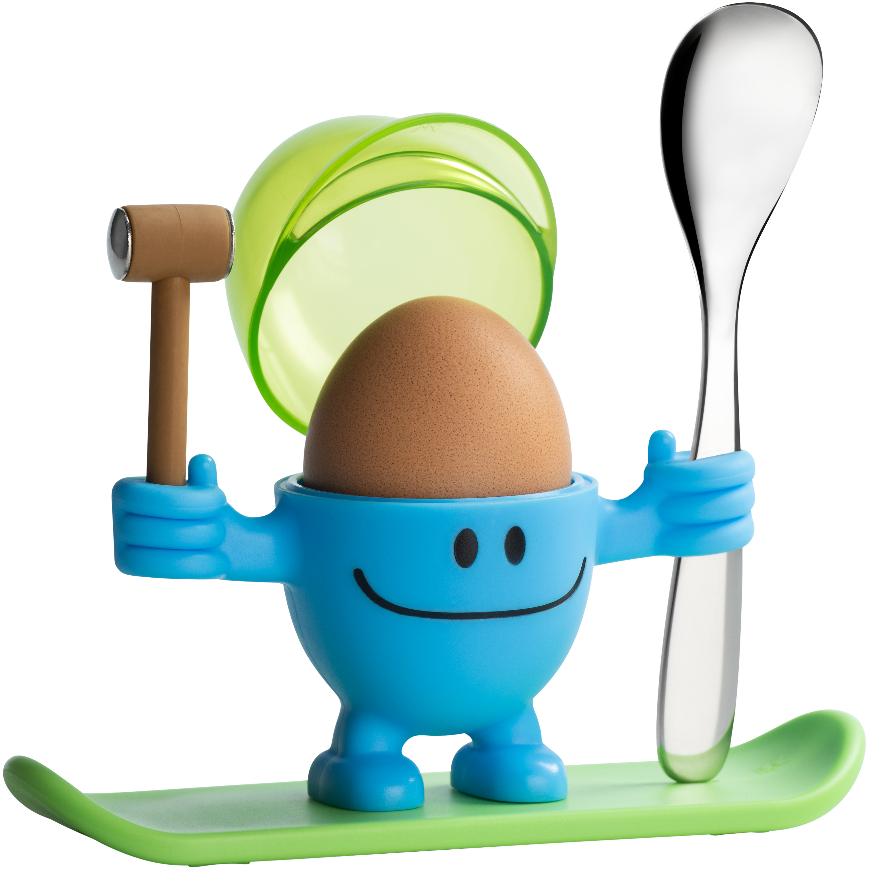 WMF Eierbecher McEgg mit Löffel, Blau in blau