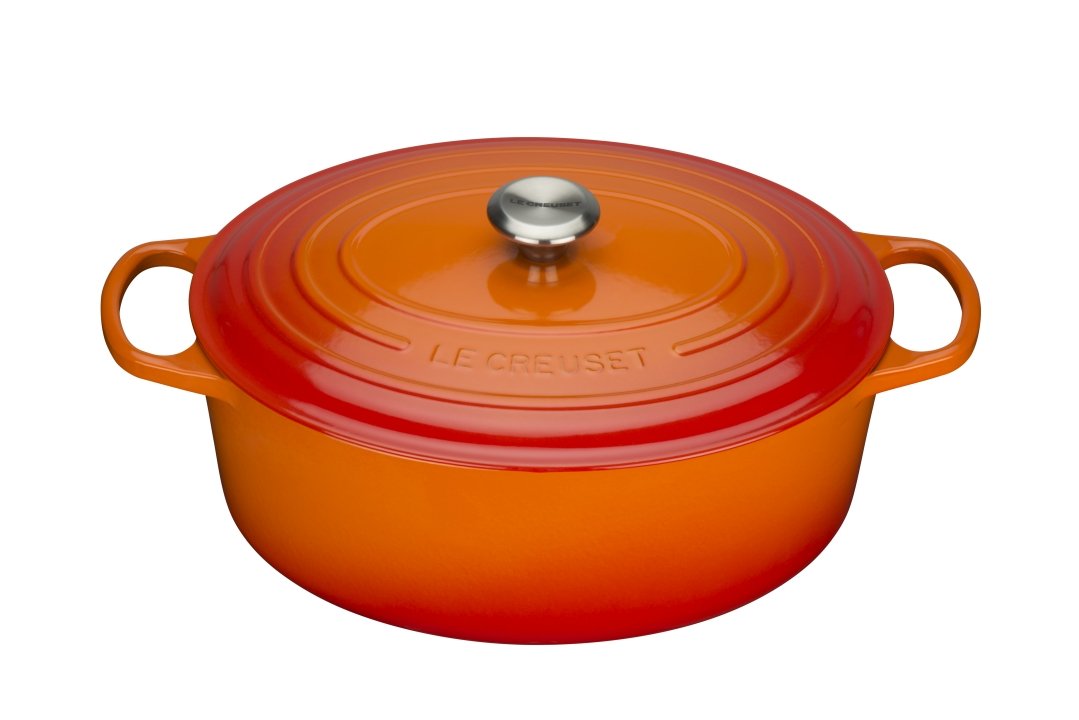 Le Creuset Bräter Ø ca. 35cm Ofenrot Oval