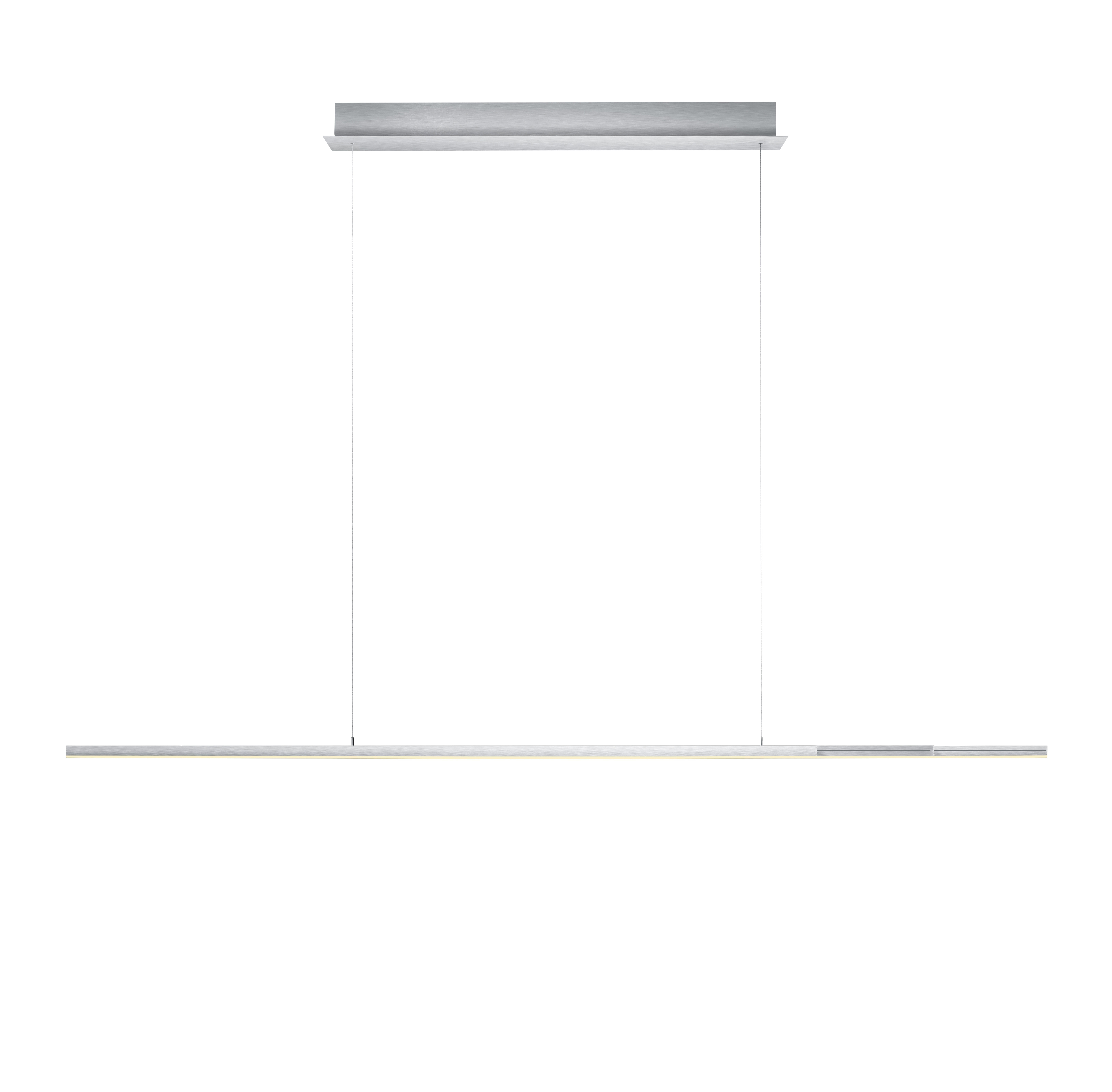 // LED-Pendelleuchte Ole // aluminim mattiert // 42W/4500lm/2200-2600K // incl. B-Link Fernbedienung, CCT // stufenlos höhenverstellbar bis 150 cm