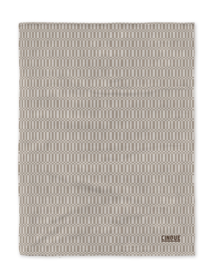 Wohndecke ca. 150x200cm in Farbe Taupe, Dekoration für Zuhause, Teppich