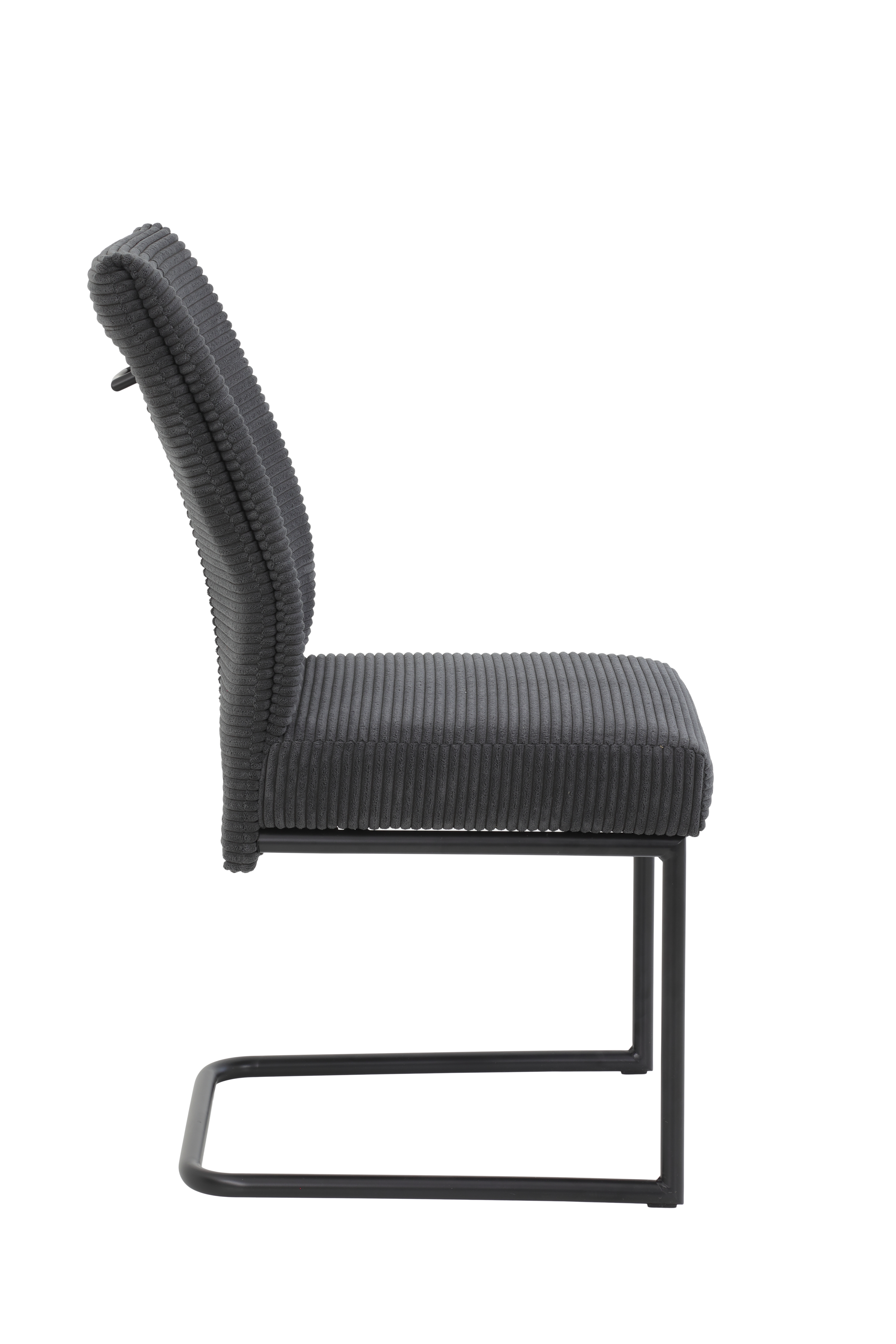Schwingstuhl  ca. B50 H99 T65 cm in 28 Breitcord quer anthrazit