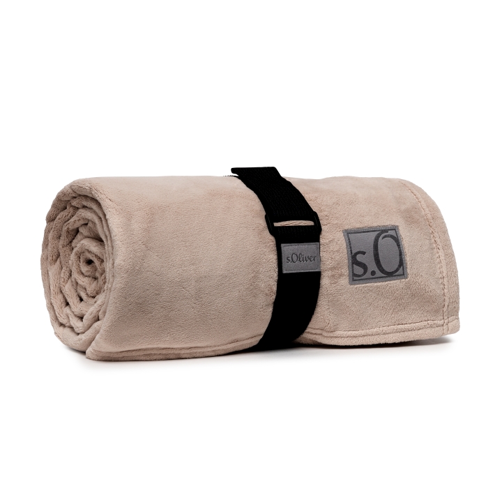 s.Oliver Decke KUSCHELSOFT 150x200cm in Farbe sand