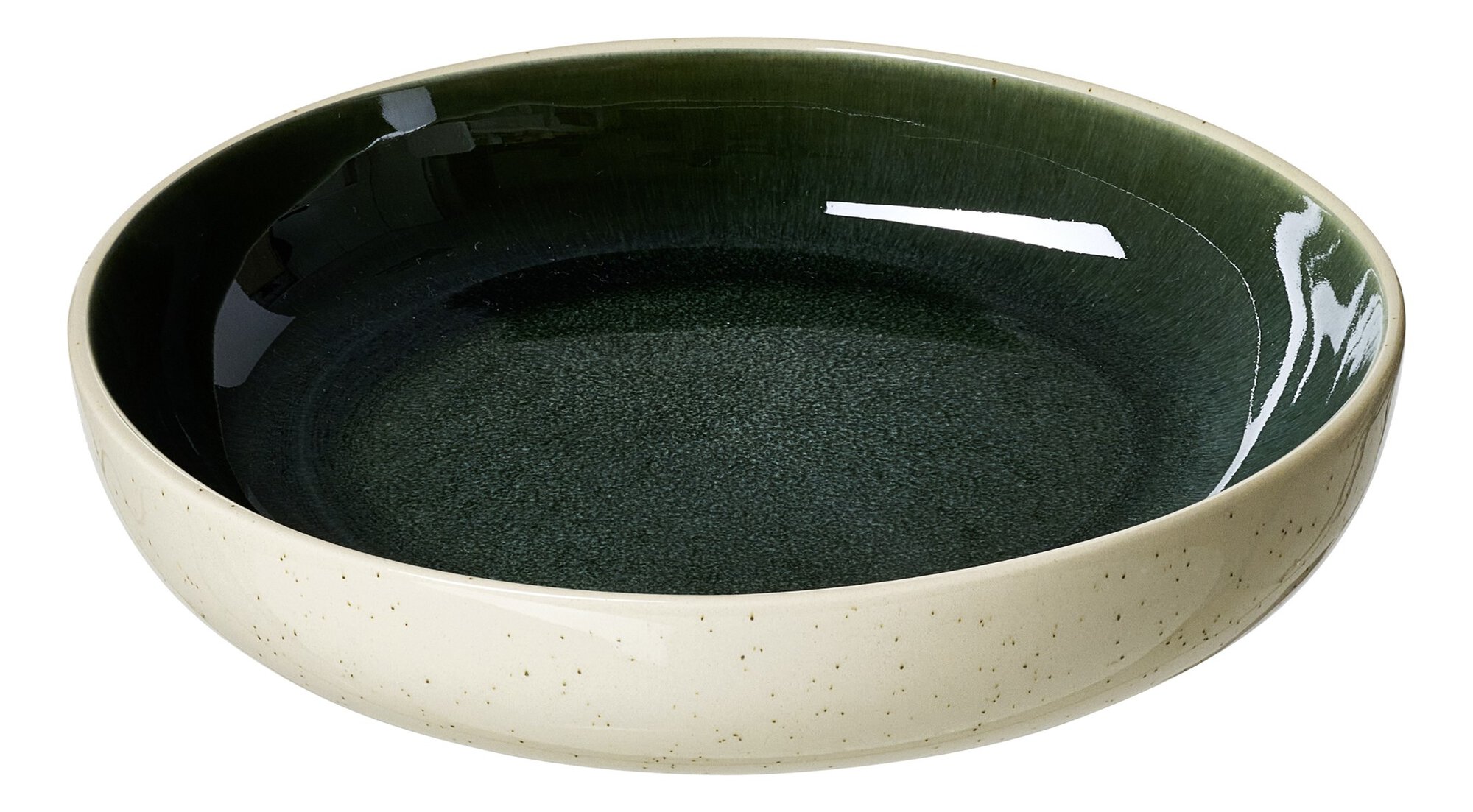 Ritzenhoff & Breker Teller tief SKOG 20cm aus Steingut grünöbeige