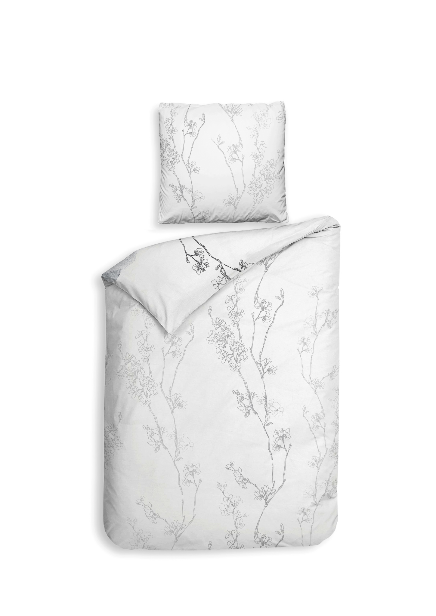 Heckettlane Bettwäsche ca. 155x220cm in Farbe White