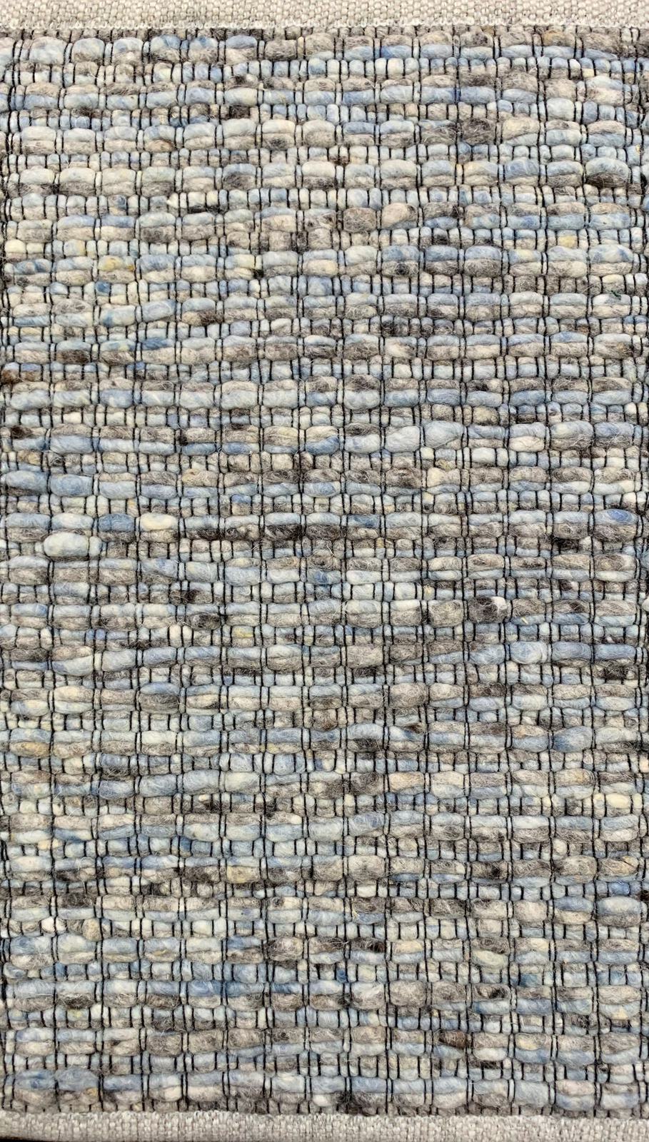Tisca Handwebteppich Gonteno Flame ca. 170x230cm in Farbe grau bleu