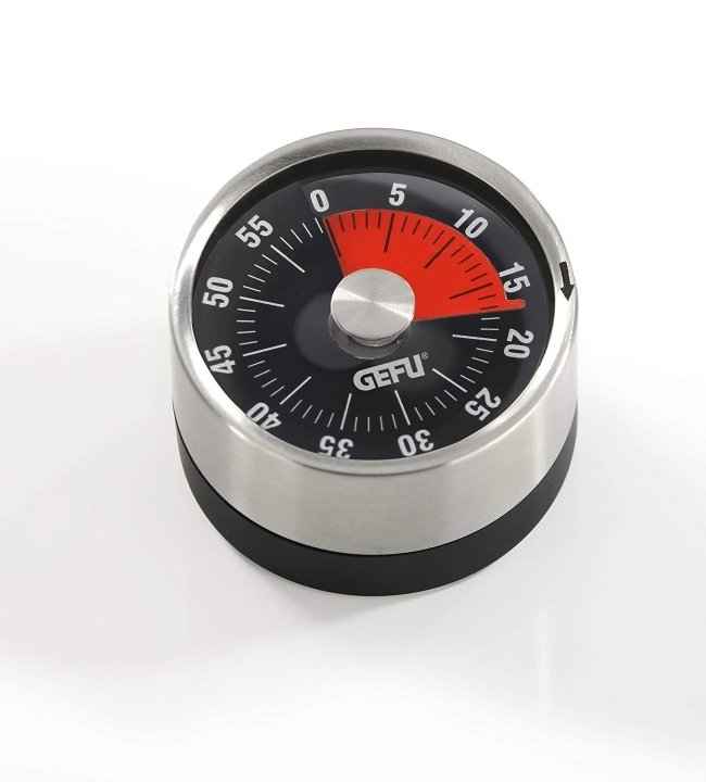 GEFU Timer OPTICO schwarz/silber, Armbanduhr