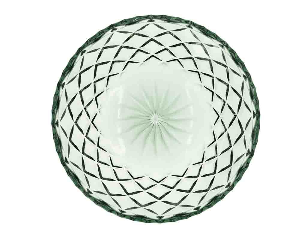 Lyngby Glas Teller 16 cm in Farbe grün