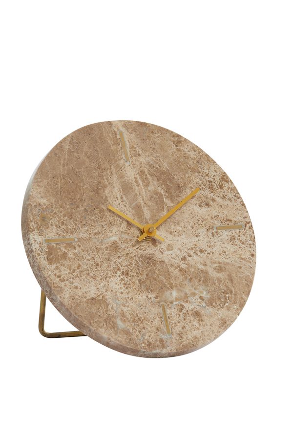 Uhr MORENO  in Marmor braun