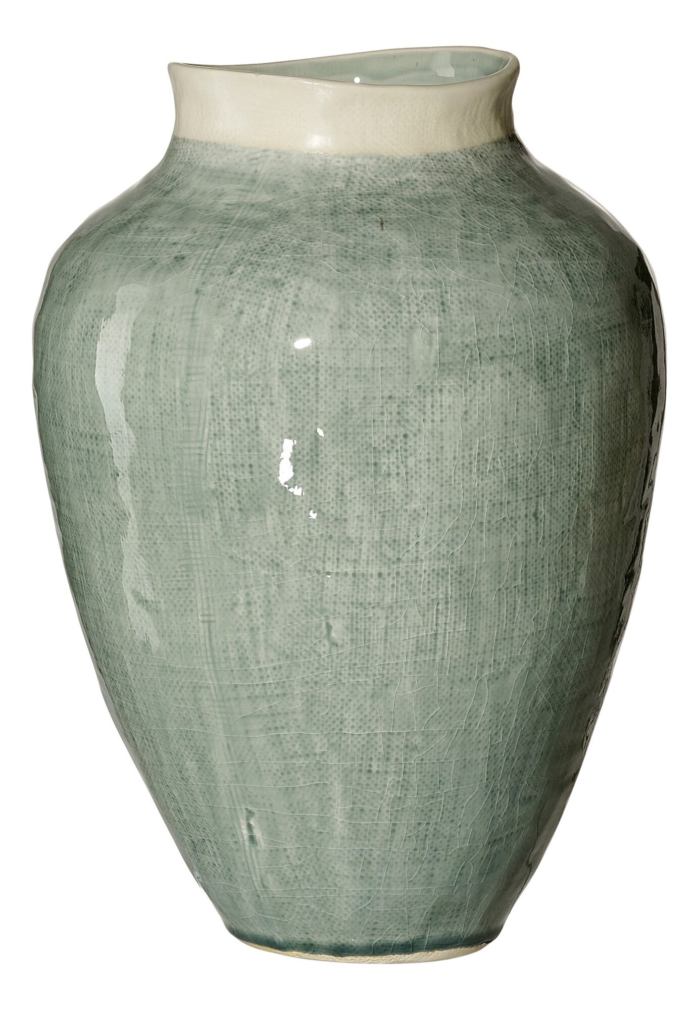 Ritzenhoff & Breker Vase 31cm LUCCA aus Steingut grün
