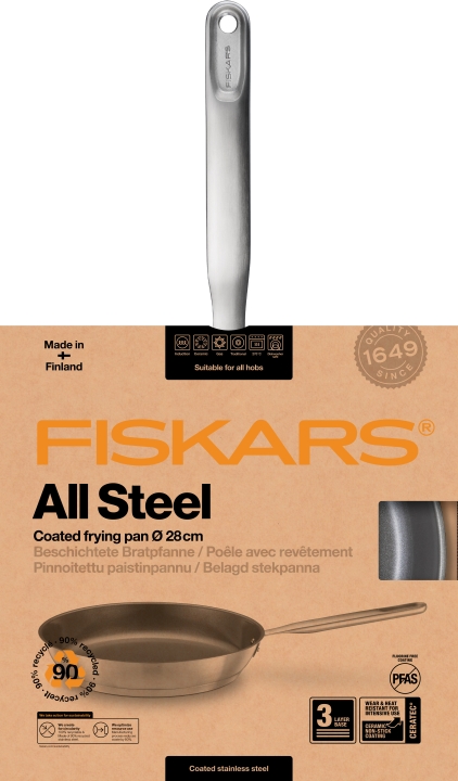 Fiskars Bratpfanne ALL STEEL 28cm