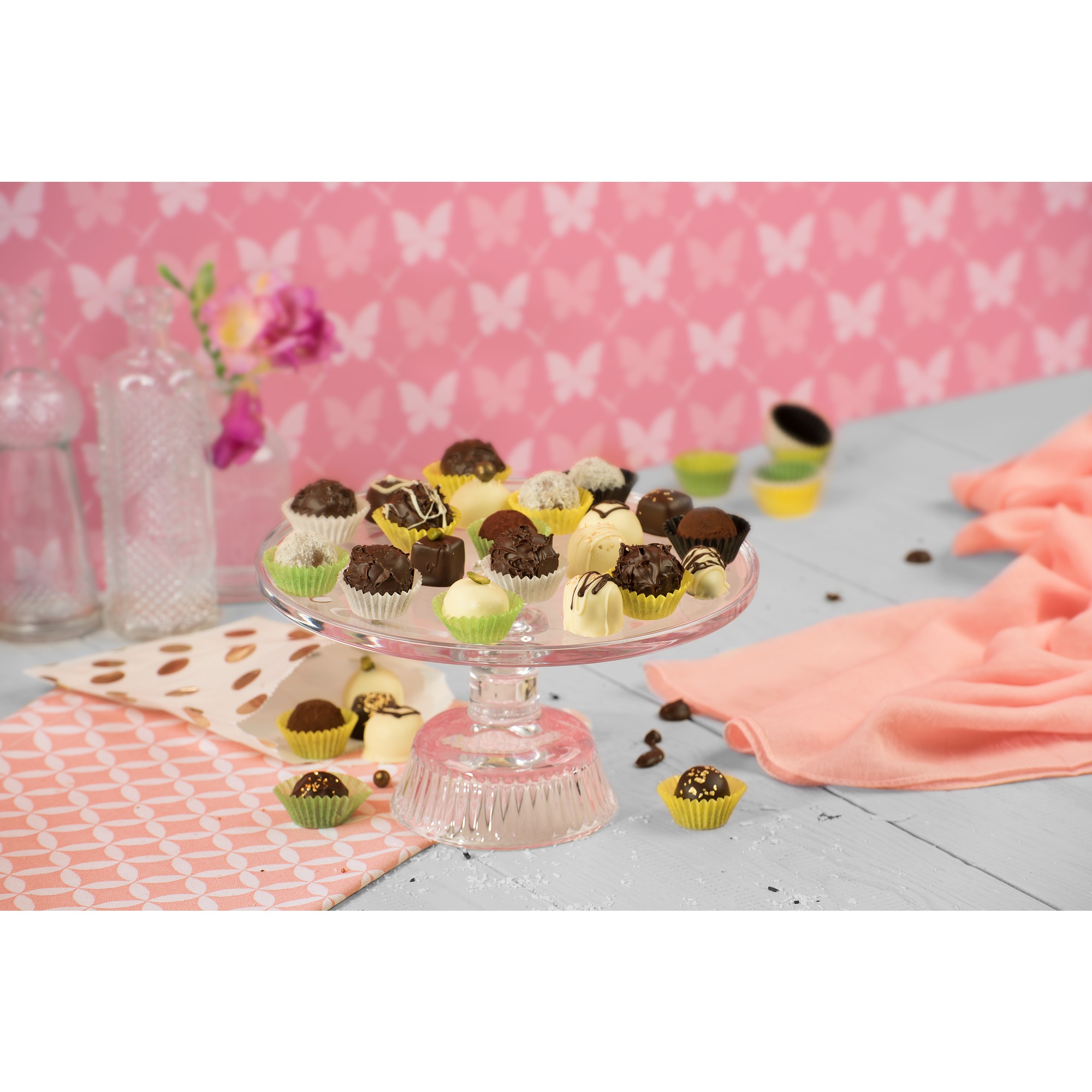 Kaiser Papier-Pralinenförmchen-Set Ø 7 cm in bunt/weiß/grün/braun/gelb