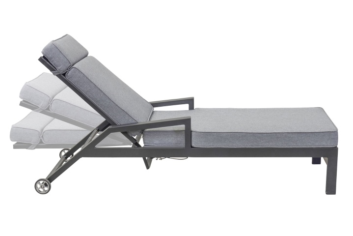 L.C. Wholesaler Liege SONDRINO ca. B190 H50 T65,5 cm in Textilene silber