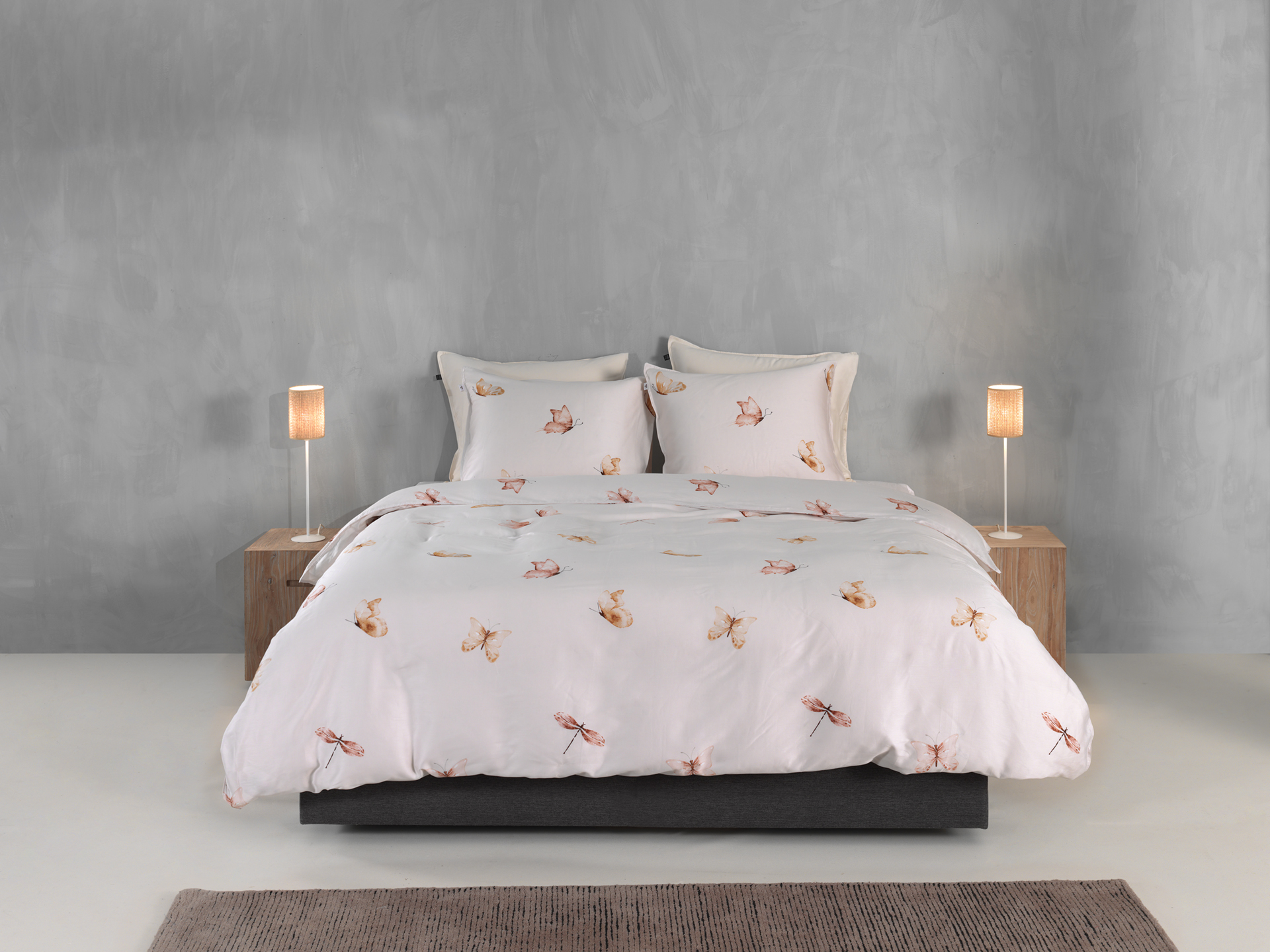 Heckettlane Bettwäsche ca. 155x220cm in Farbe Beige