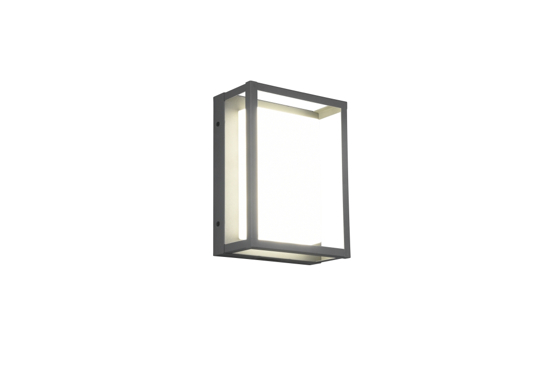Trio LED-Wandleuchte WITHAM in anthrazit