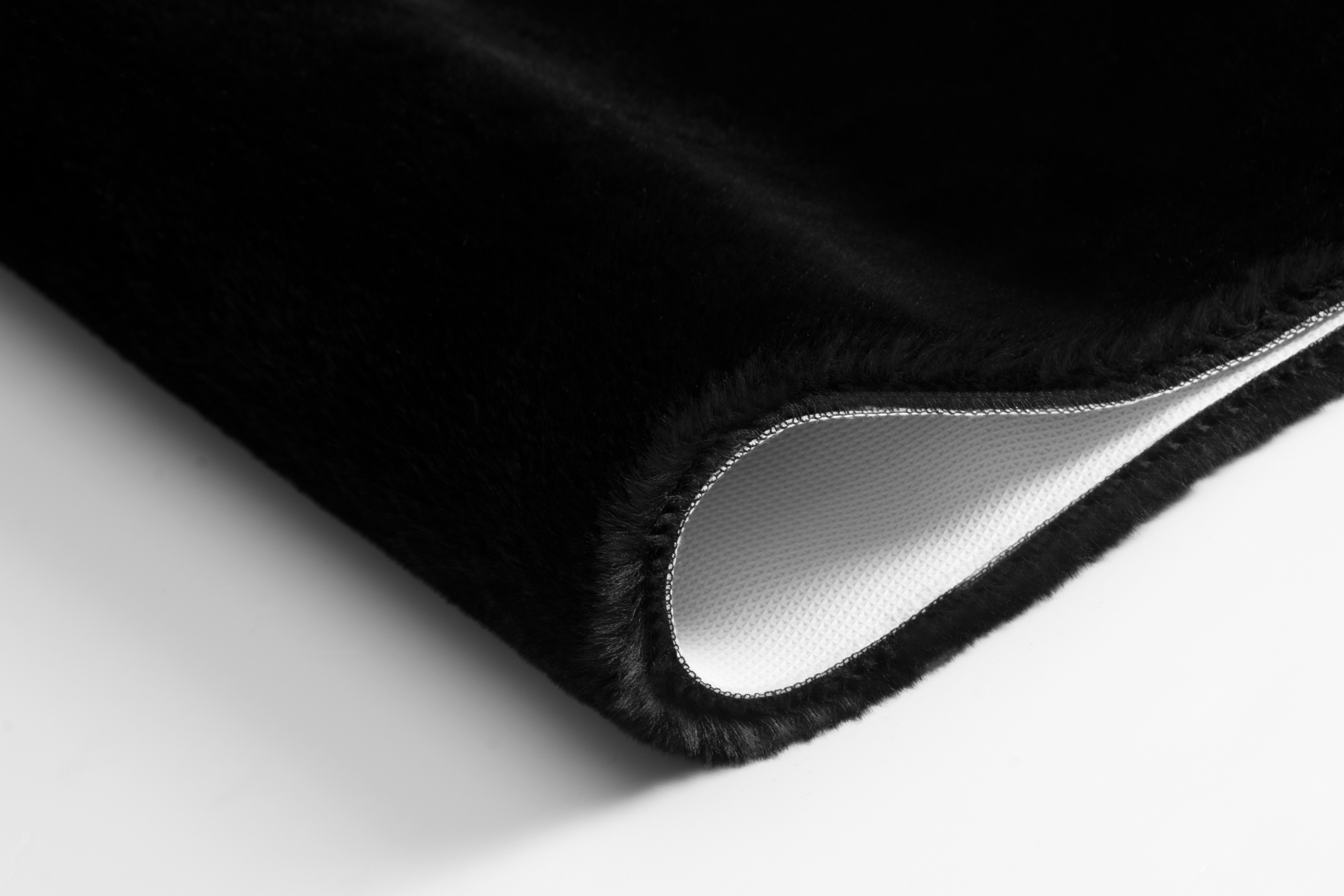 Kleine Wolke Badteppich CONY ca. 60x100cm in Farbe Schwarz