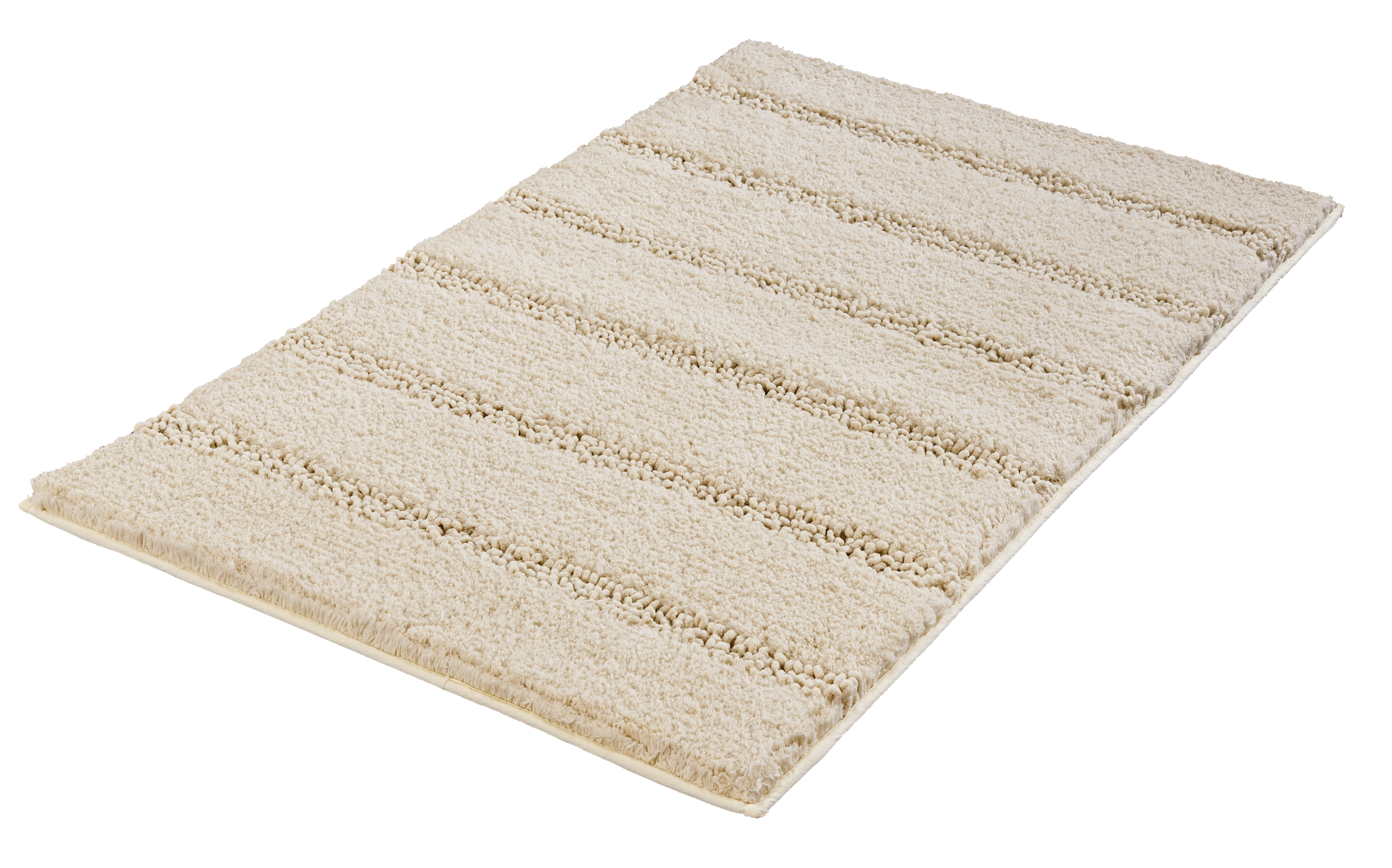Kleine Wolke Badteppich MONROVIA ca. 60x100cm in Farbe Sandbeige