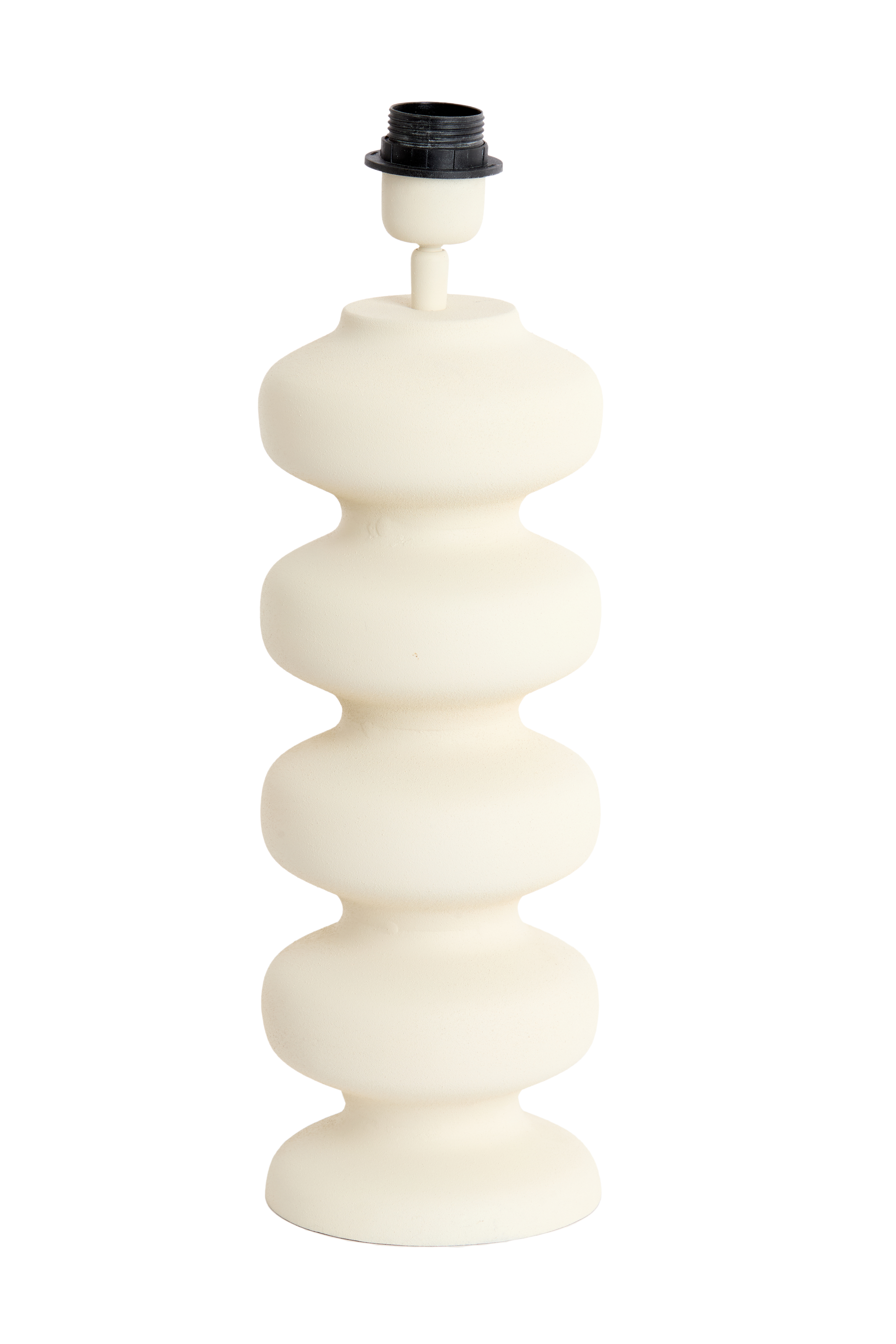 Lampenfuß  Durchm. 15x42cm in creme matt