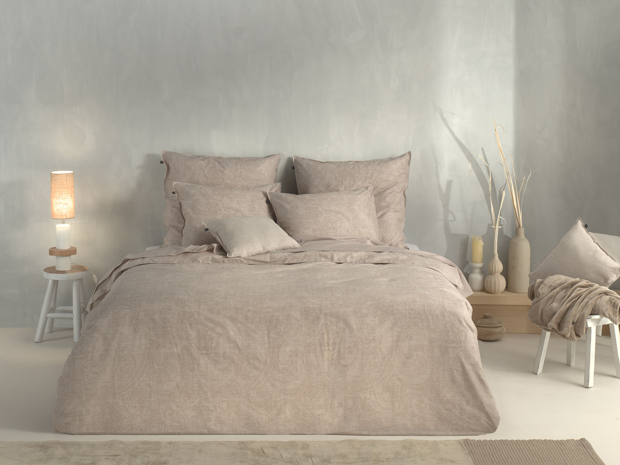 Heckettlane Bettwäsche ca. 155x220cm in Farbe Sandy-Beige