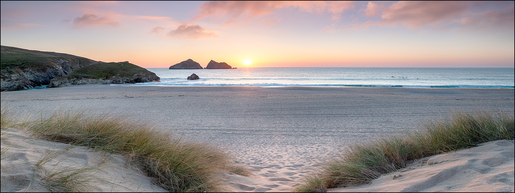 ProArt Glas-Art 80x30cm Evening at the beach I
