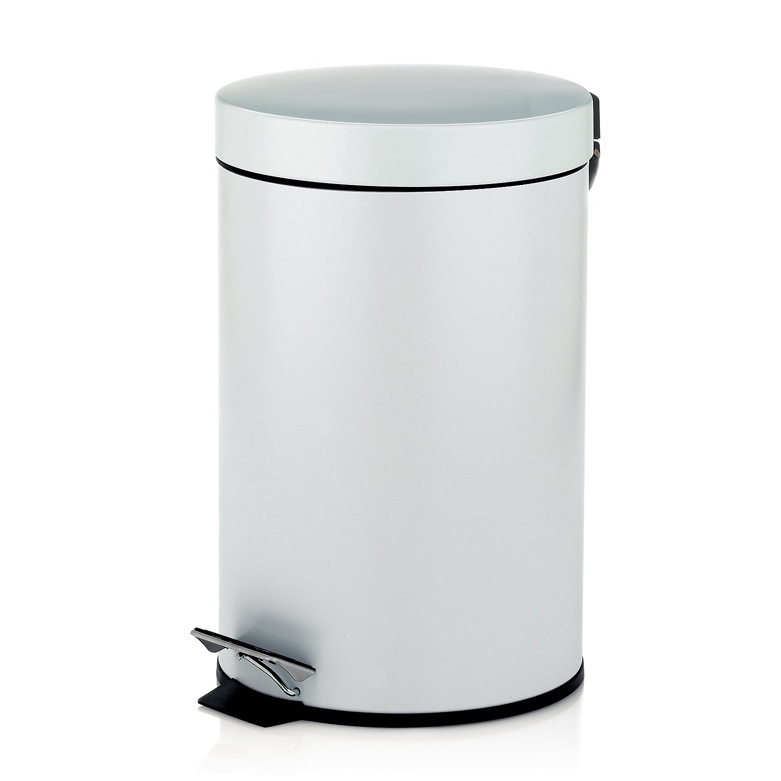 Kela Kosmetikeimer Monaco ROSE in Metall weiß 26cm 17cm 3l, Zinn, Kann, Mülleimer, Flasche, Shaker
