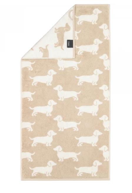 Cawö Handtuch 50x100 cm WE LOVE DOG in 33 natur/beige