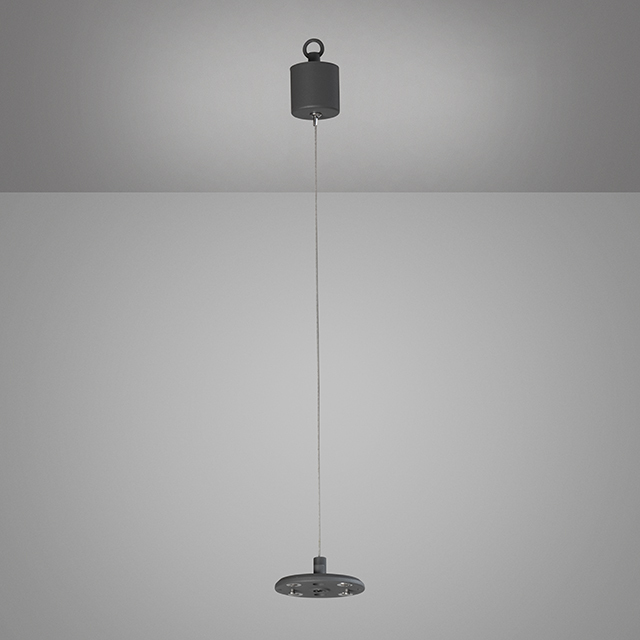 Pendelhalterung MIX & MATCH 2 in Metall sandgrau, Lampe, Lampenschirm