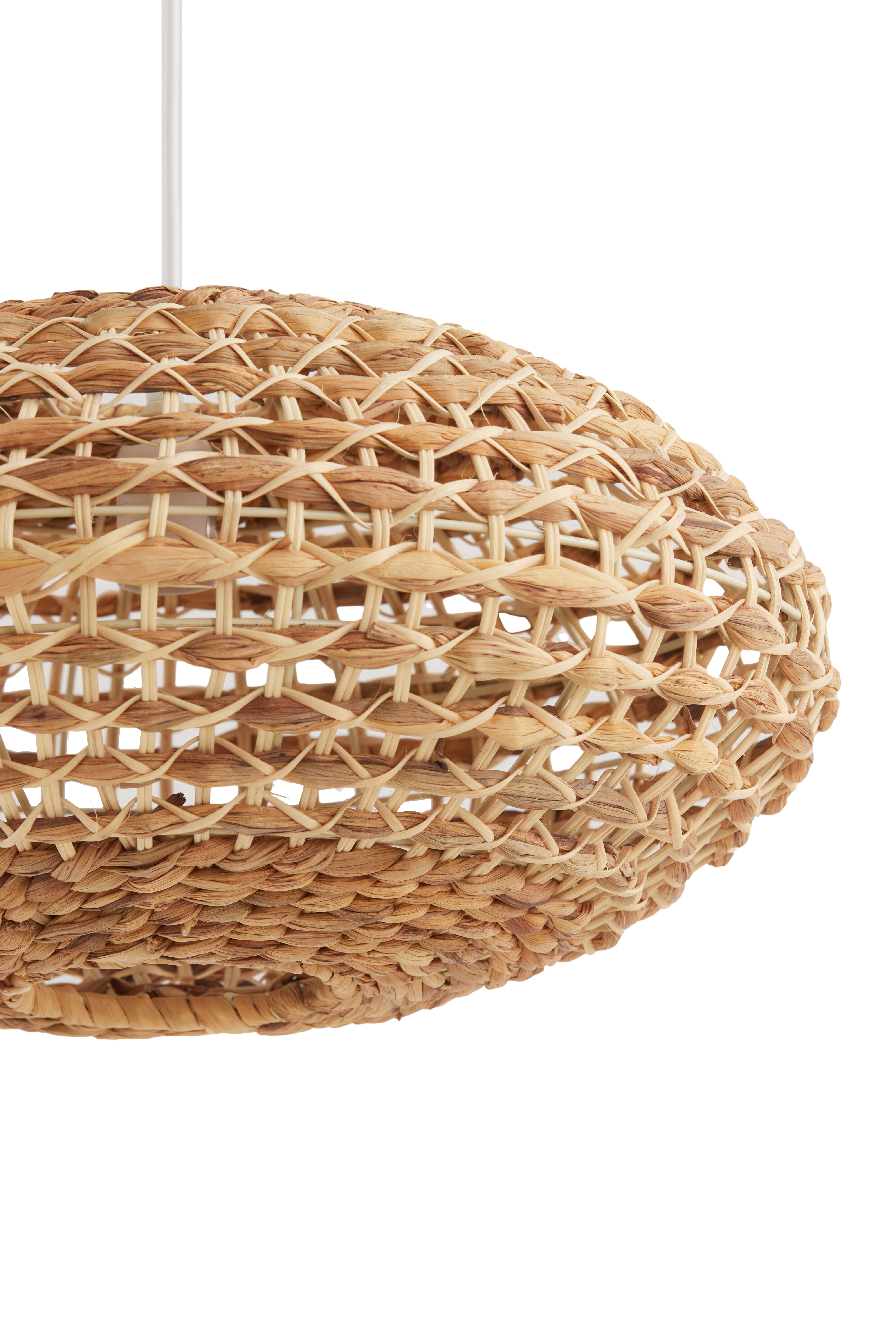 Hängeleuchte  Durchm. 50x24cm in Rattan natural