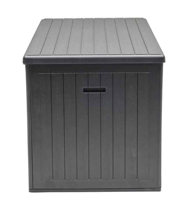 L.C. Wholesaler Aufbewahrungsbox VELIO in Farbe Schwarz mit Holzmaserung, Postfach