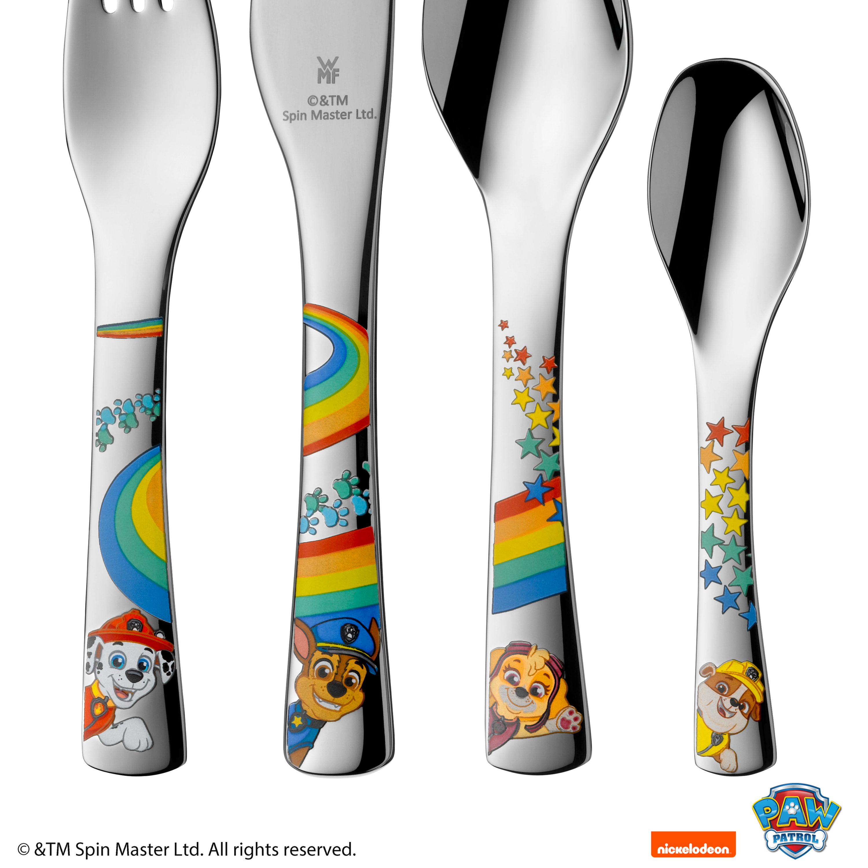 WMF Kinderbesteck-Set PAW Patrol in poliertem Edelstahl