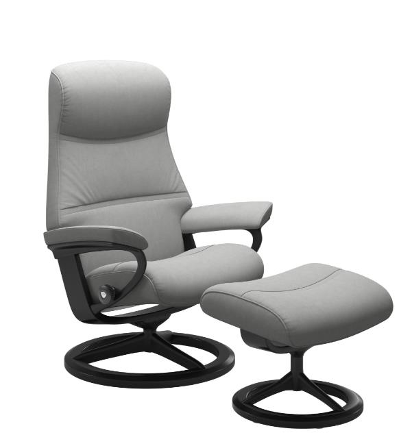 Stressless Sessel mit Hocker PHILIP in Stoff Dinamica 12 grey PG:2 Stressless Sessel mit Hocker PHILIP in Stoff Dinamica 12 grey PG:2