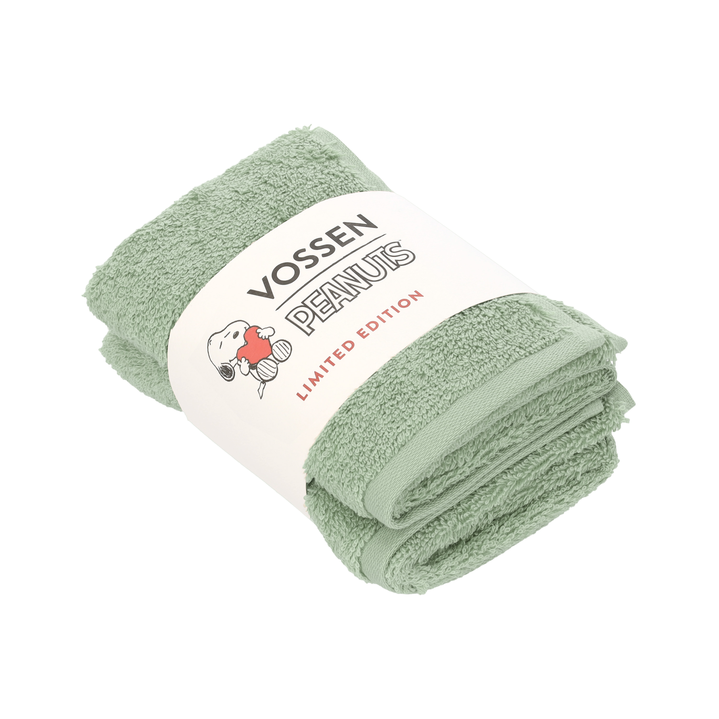 Vossen Gästetuch Sleepy Snoopy ca. 30x50cm in Farbe eucalyptus
