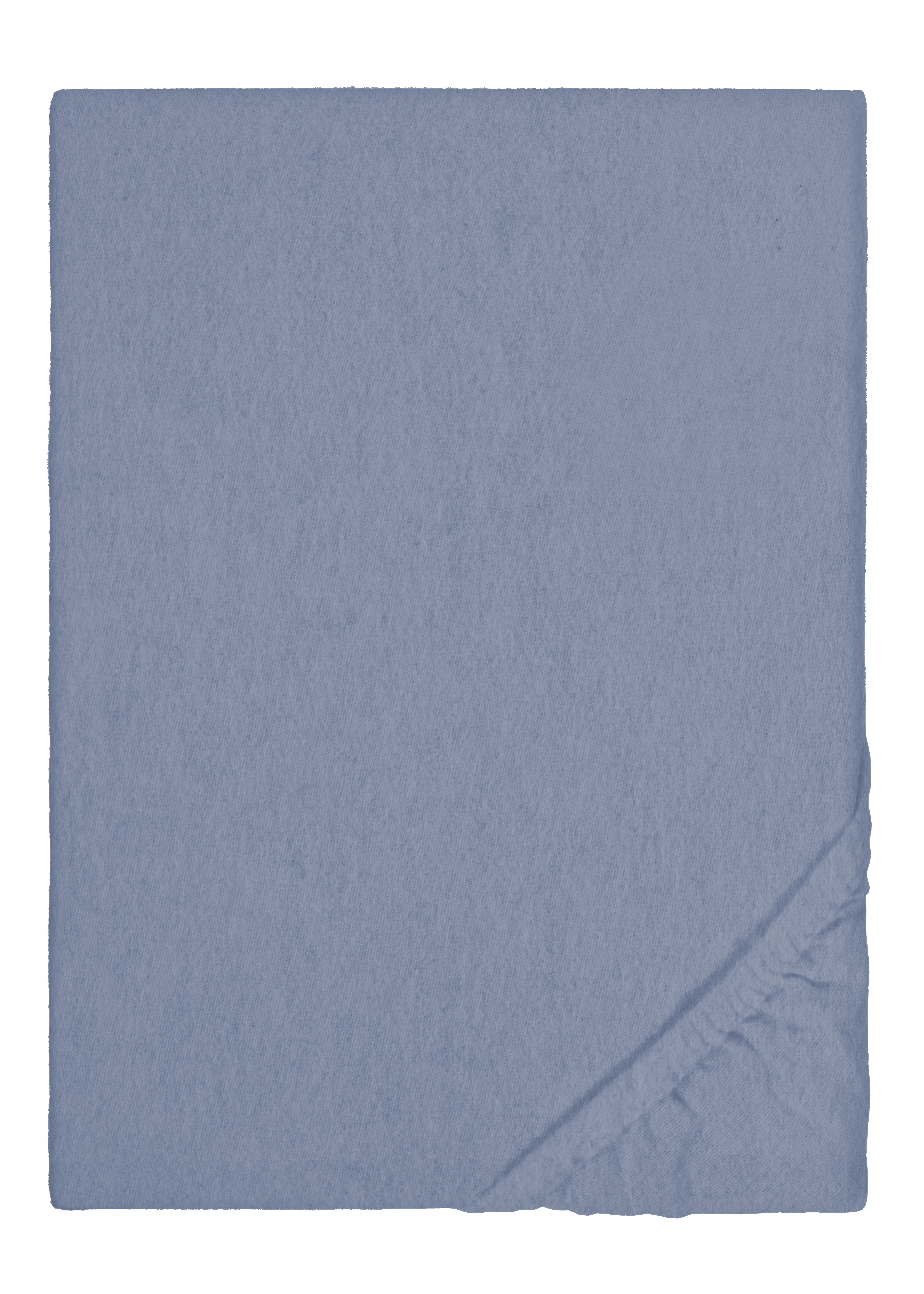 Biberna BIBER-Spannbetttuch ca. 140x200cm in Farbe Blau, Dekoration für Zuhause
