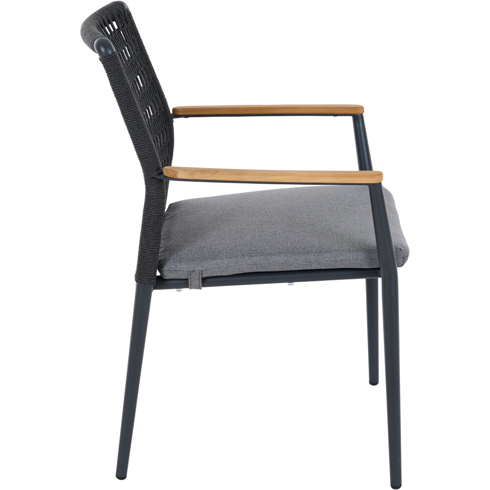 Stapelsessel CORTINA ca.B57 H84 T59 cm in Aluminium matt anthrazit, Moebel, Stuhl, Sessel