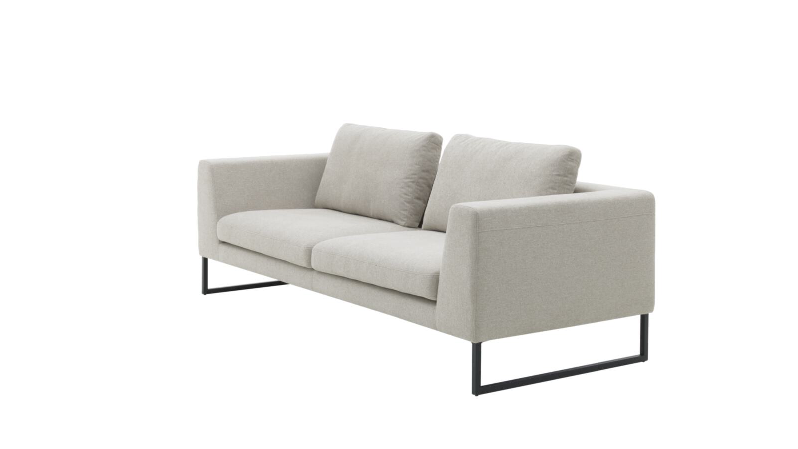 Roomio 3-Sitzer NO. 4101 in Stoff Simply Clean sand
