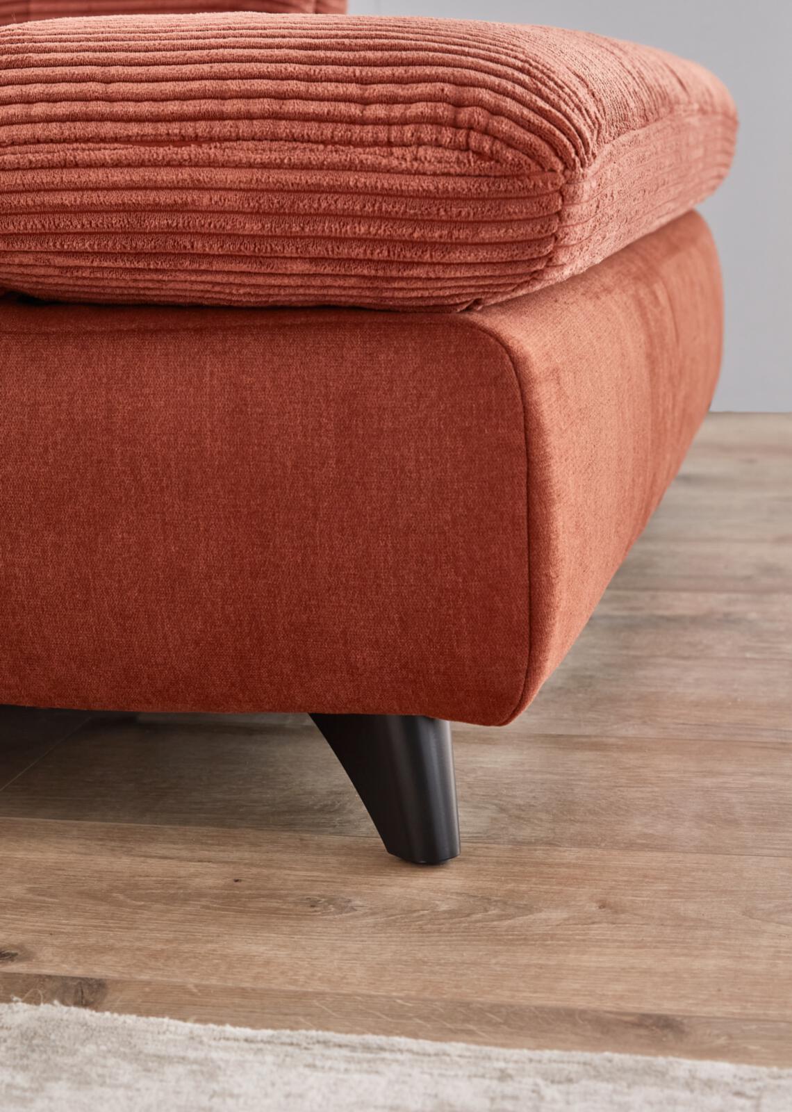 Polstergruppe SANTA ROSA ca. B307 H82 T199 cm in Stoff1: Cord Lincoln kupfer, Moebel, Couch