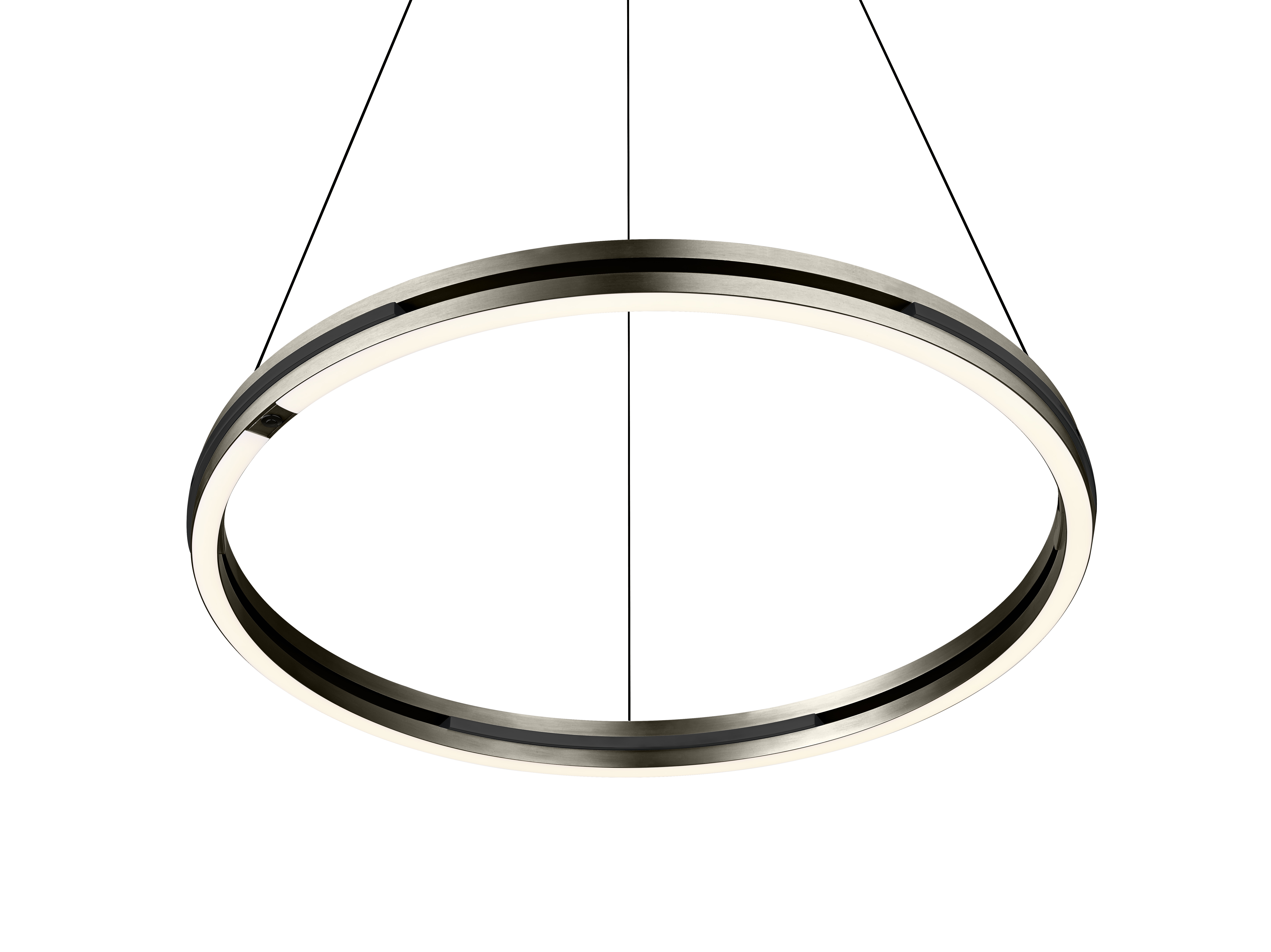 B-Leuchten LED-Pendelleuchte  Durchmesser ca. 60cm, Höhe ca. 180cm in Bronze eloxiert, Leuchter, Lampe, Leuchte