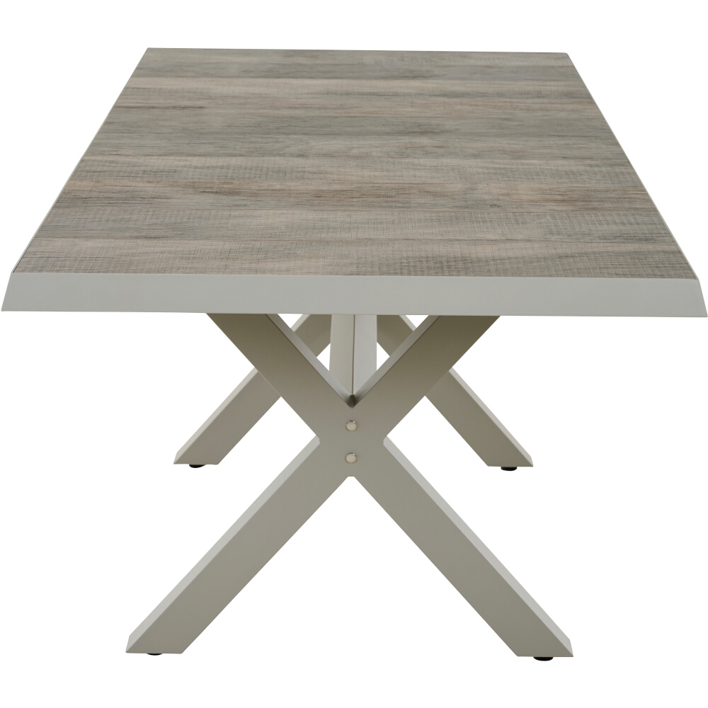 Ausziehtisch SINCRO ca. 160(200)x100cm in Farbe seidengrau, washed grey, Kaffeetisch, Mobiliar, Tabelle, Esstisch, Tischplatte