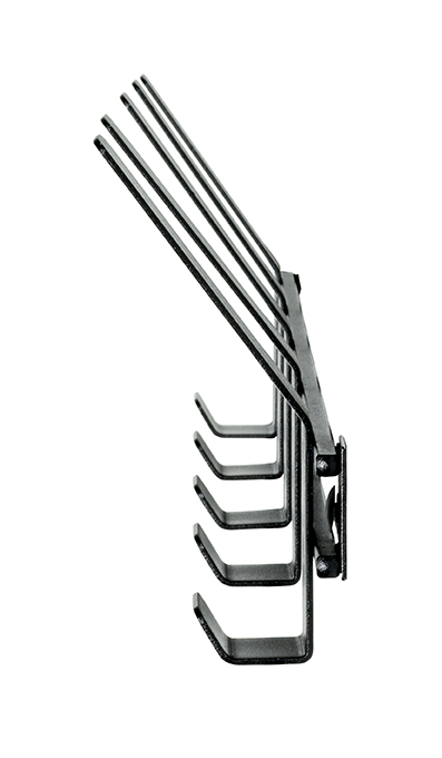 Haku Möbel Garderobenleiste  ca. B52 H14 T6 cm in Metall schwarz