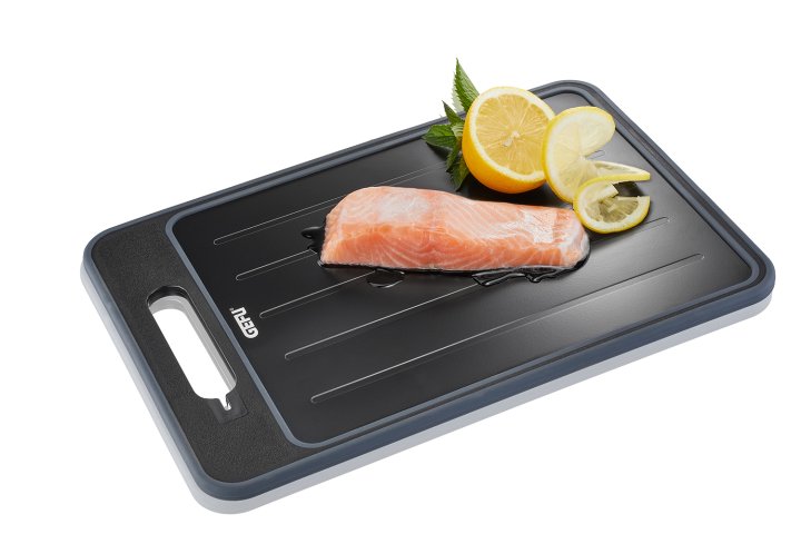 GEFU Auftau- und Schneidebrett Cut Pro in schwarz/grau