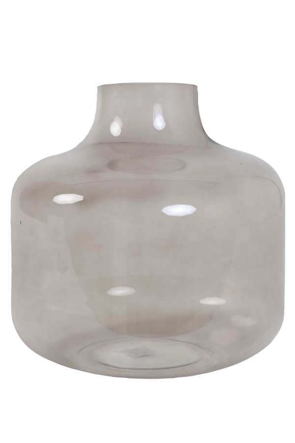 Light & Living Vase PHIENE in Glas Hellgrau