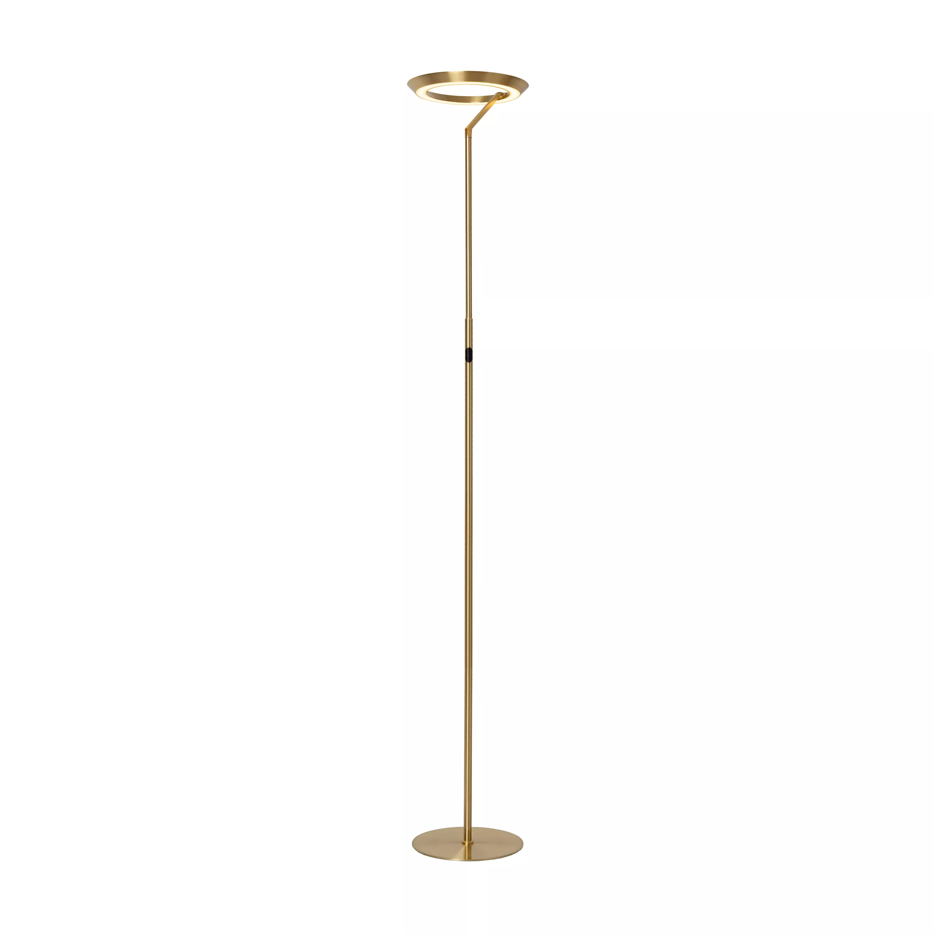 Lucide Stehleuchte CELESTE in mattes gold/messing, dimmbar, Lampe